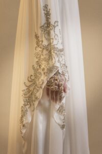 Majestic Drape – Abaya with Hand Embroidery - Image 2