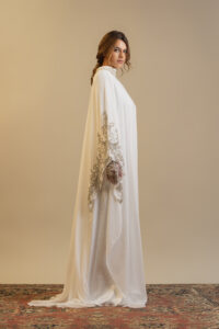 Majestic Drape – Abaya with Hand Embroidery - Image 5