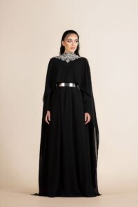 Elegant Black Unique Gown