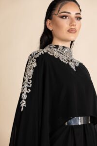 Elegant Black Unique Gown - Image 6