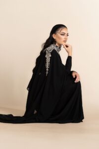 Elegant Black Unique Gown - Image 2